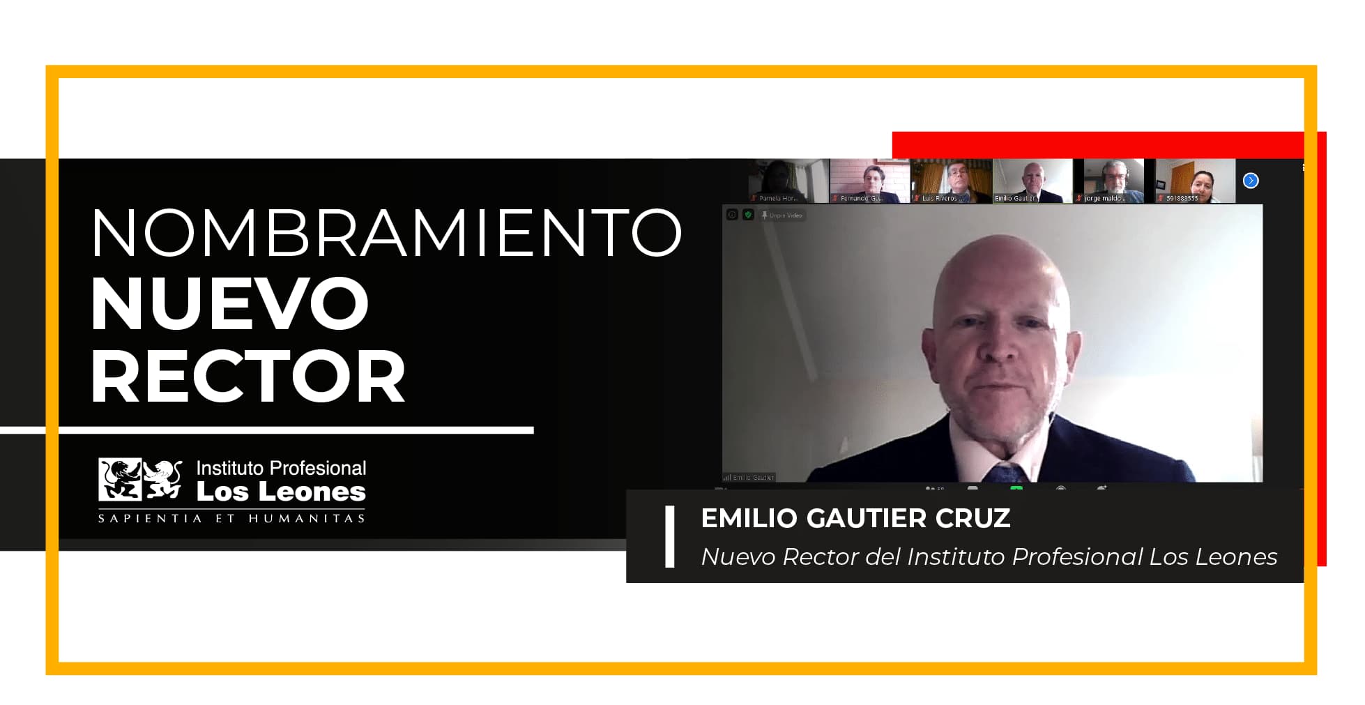 NOMBRAMIENTO NUEVO RECTOR INSTITUTO PROFESIONAL LOS LEONES