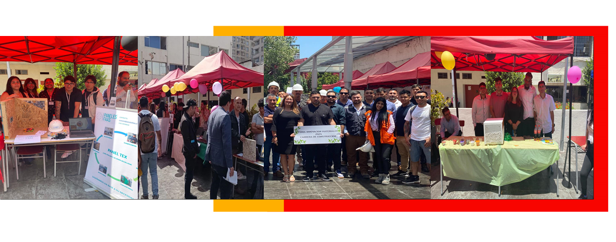 La Feria de Innovación en Materiales de Construcción de la Carrera de Construcción destaca la creatividad y compromiso ambiental de los estudiantes