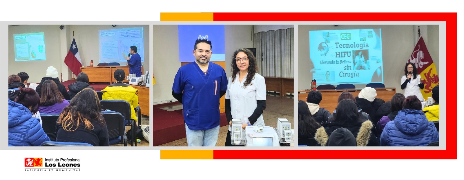 Carrera de Estética Integral participa en charla especializada en Aparatología Estética