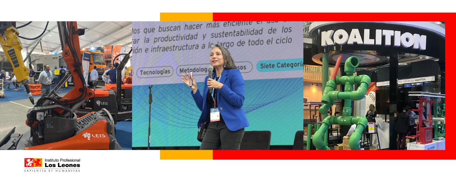 Estudiantes y docentes de la carrera de Construcción de IP Leones visitan «Feria Edifica 2024»